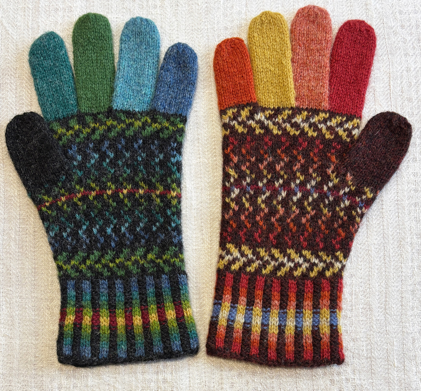 Fingered Gloves Borealis and Autumn