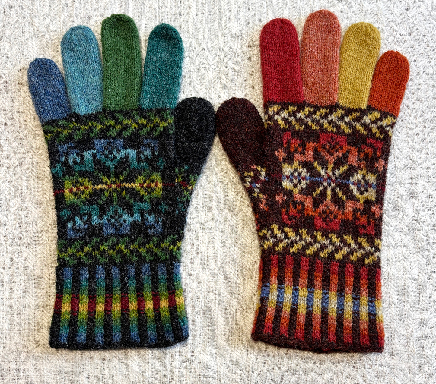 Fingered Gloves Borealis and Autumn