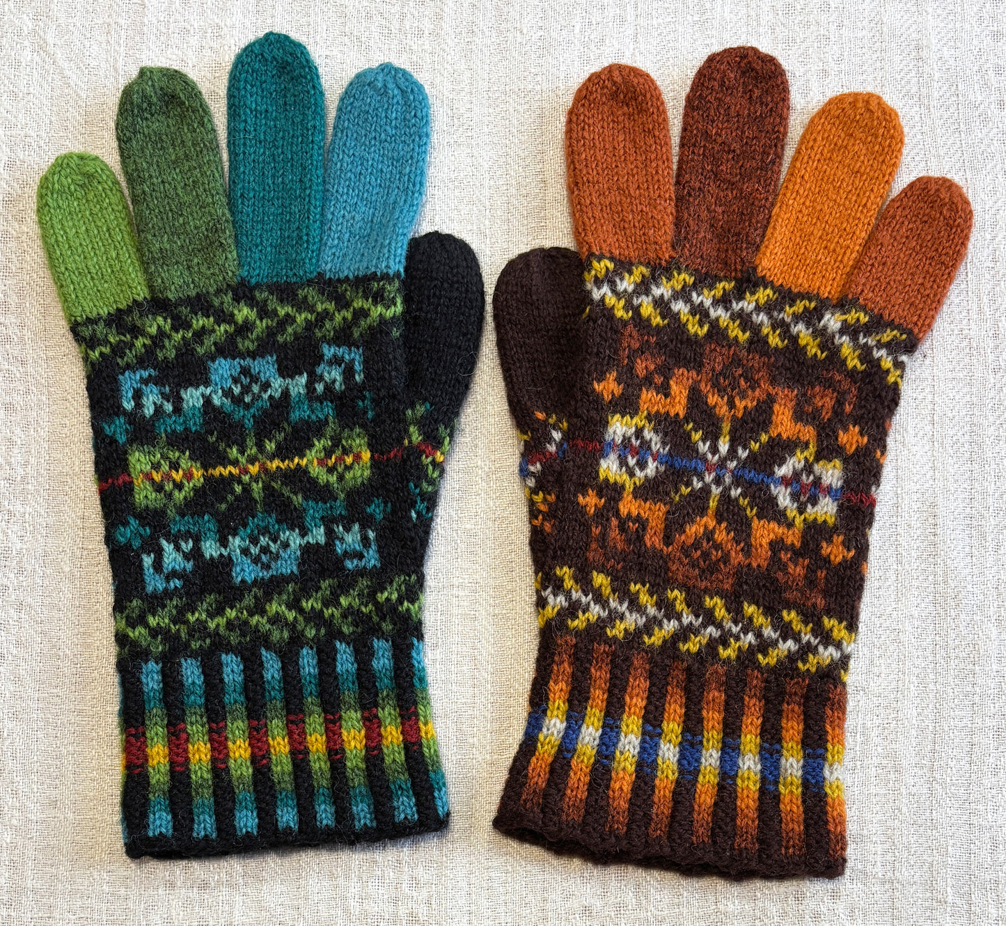 Fingered Gloves Borealis and Autumn